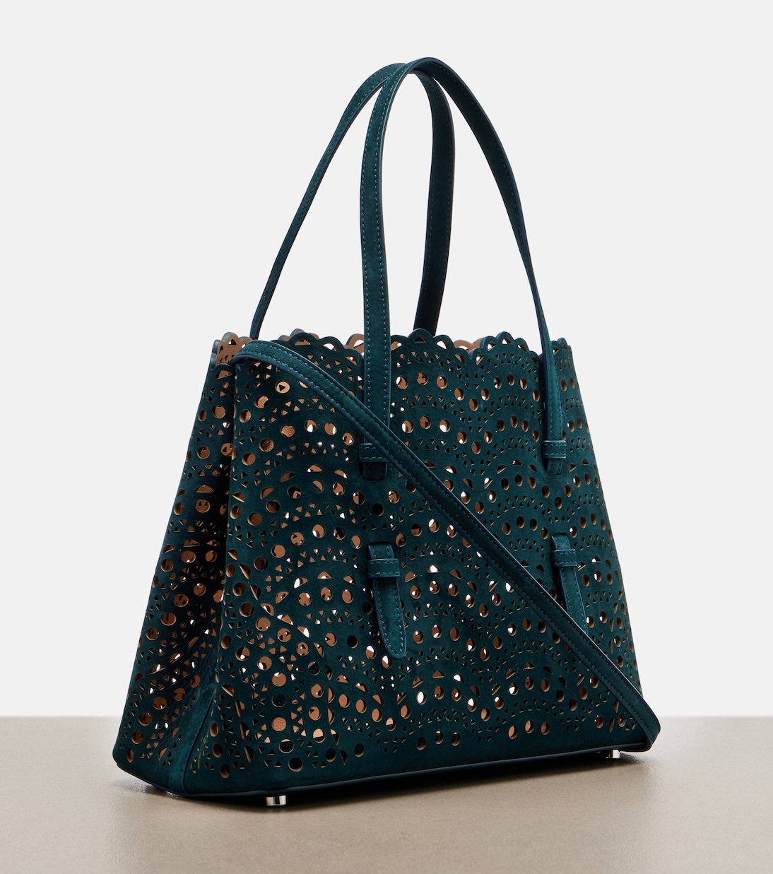 Le Mina 25 Vienne Wave leather tote bag | Alaïa