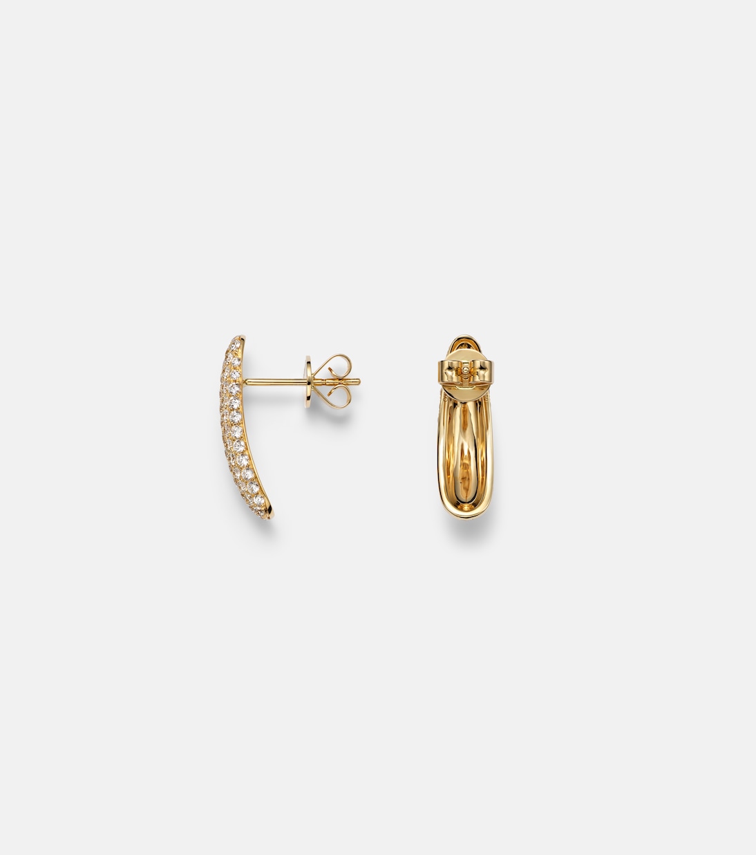 Claire Petite 18kt gold (750/1000) earrings with diamonds | Anita Ko
