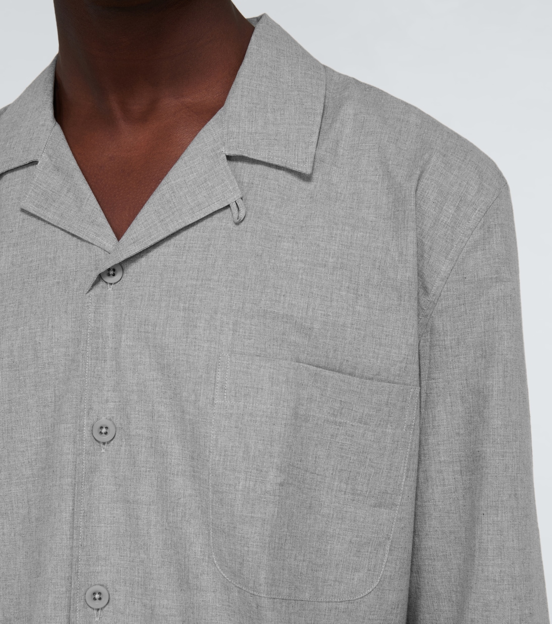 Camisa de pijama de algodón | Sunspel