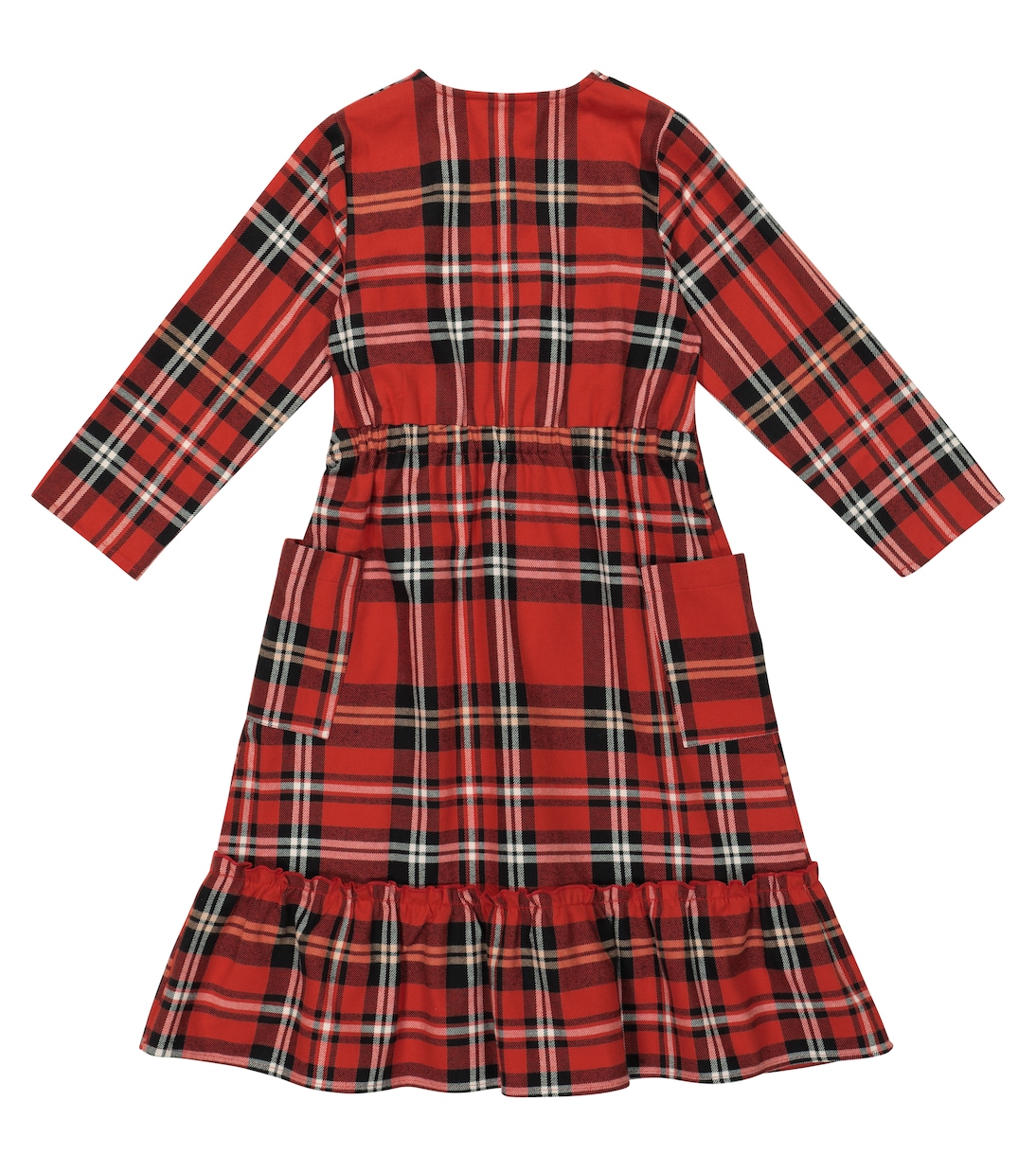 Vestido de franela de algodón | Mini Rodini