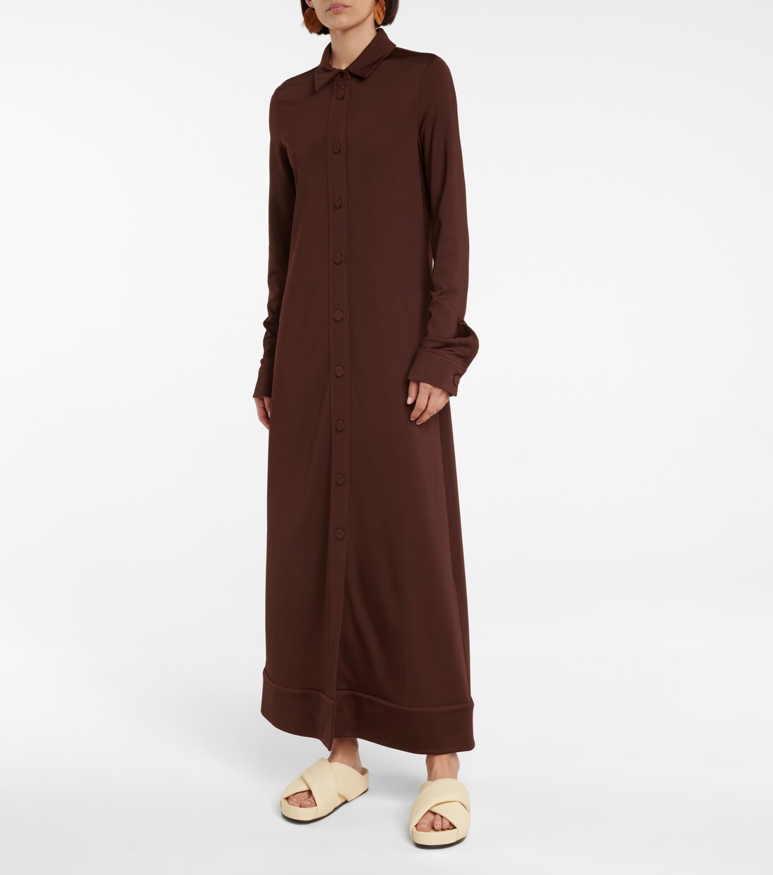 Stretch-jersey midi dress | Jil Sander