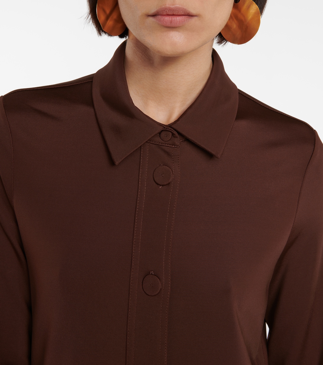 Stretch-jersey midi dress | Jil Sander