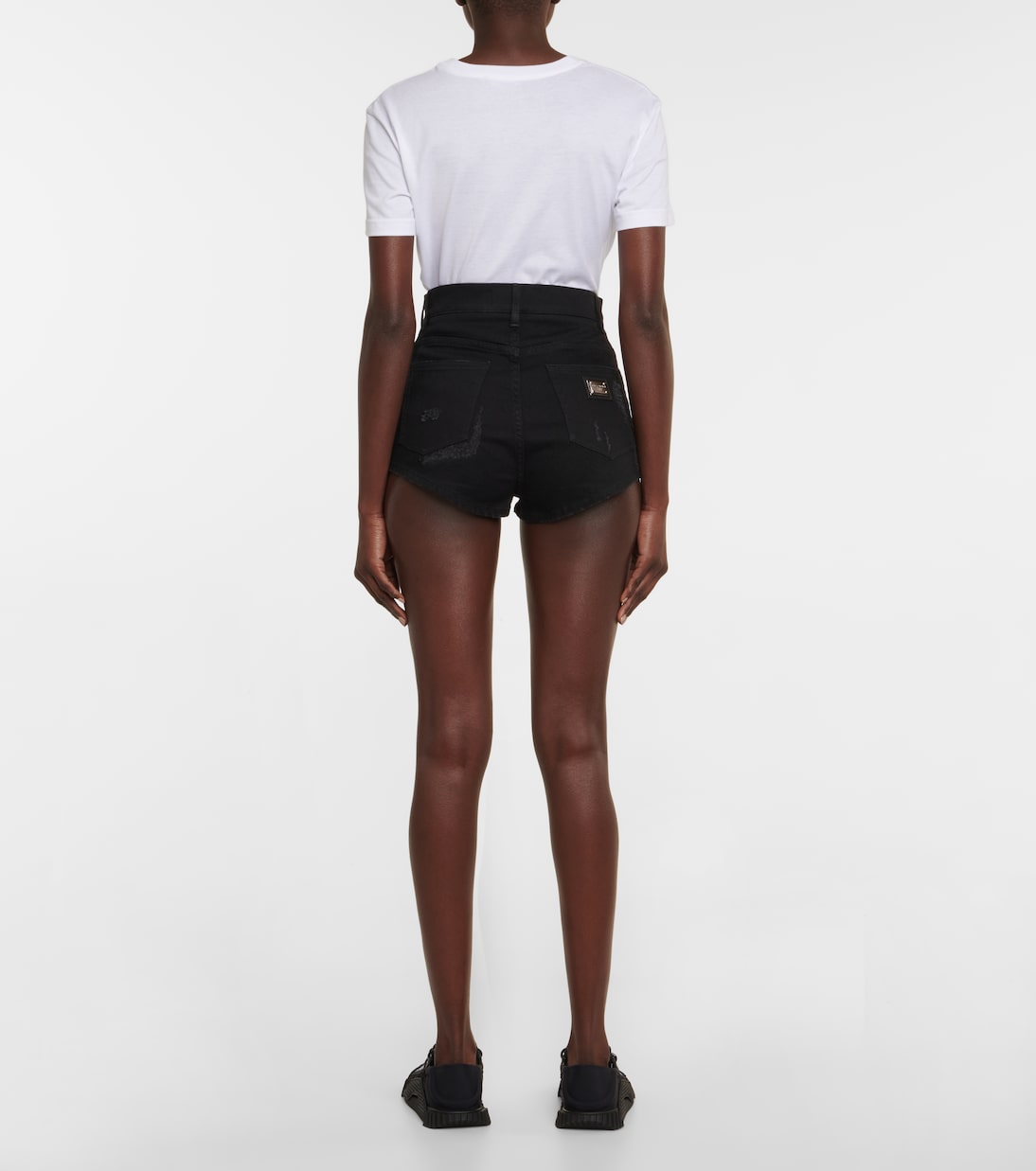 High-rise denim shorts | Dolce&Gabbana
