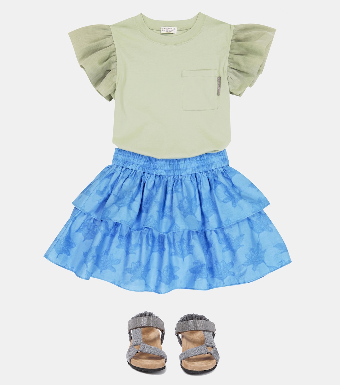 Rock aus einem Baumwollgemisch | Brunello Cucinelli Kids