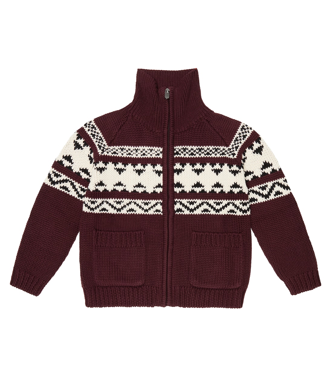 Cardigan en jacquard de coton | Il Gufo