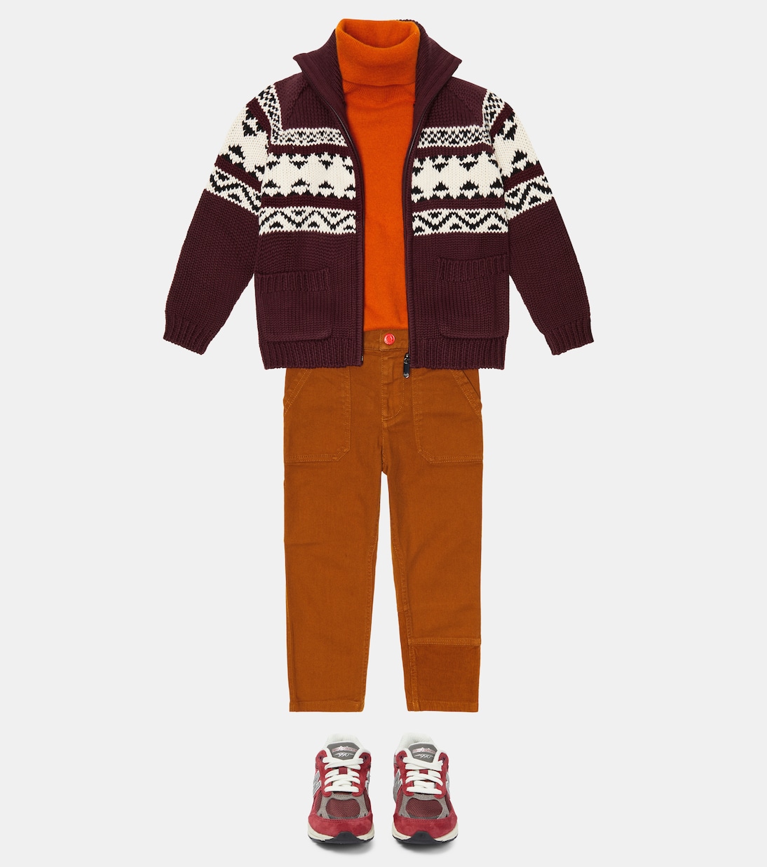 Cardigan en jacquard de coton | Il Gufo
