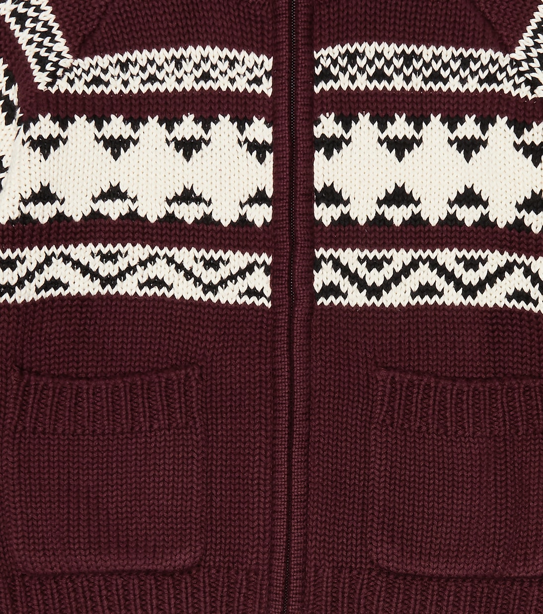 Cardigan en jacquard de coton | Il Gufo