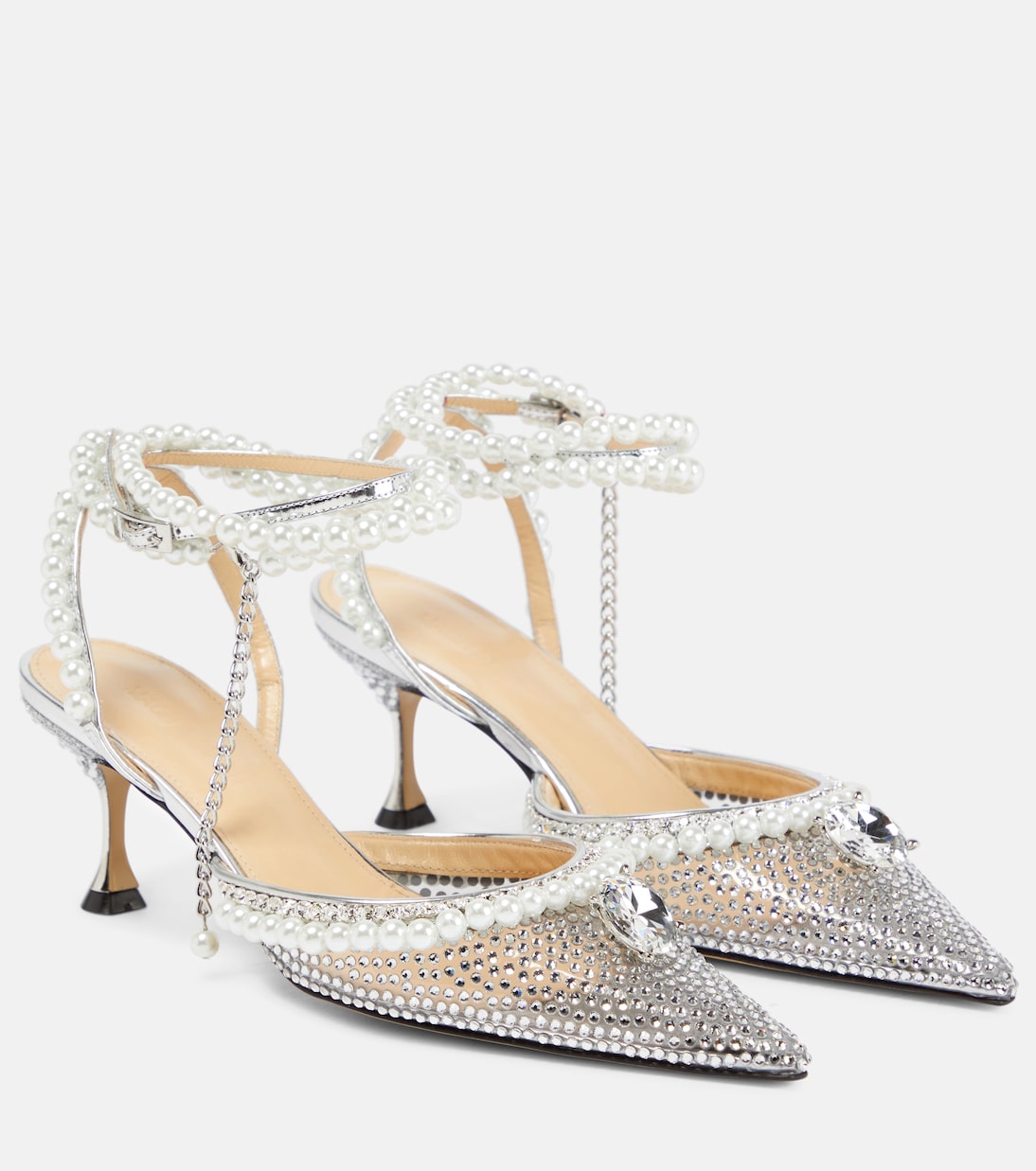 Pumps in PVC con perle bijoux | Mach & Mach