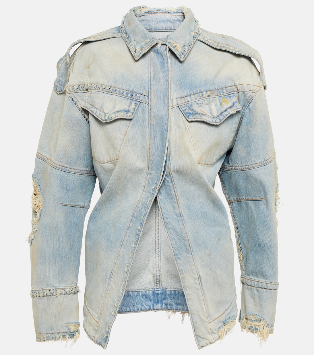 Distressed denim jacket | The Attico