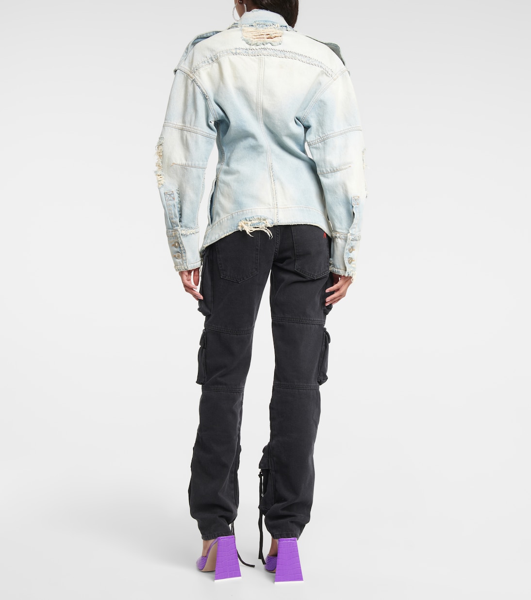 Distressed denim jacket | The Attico