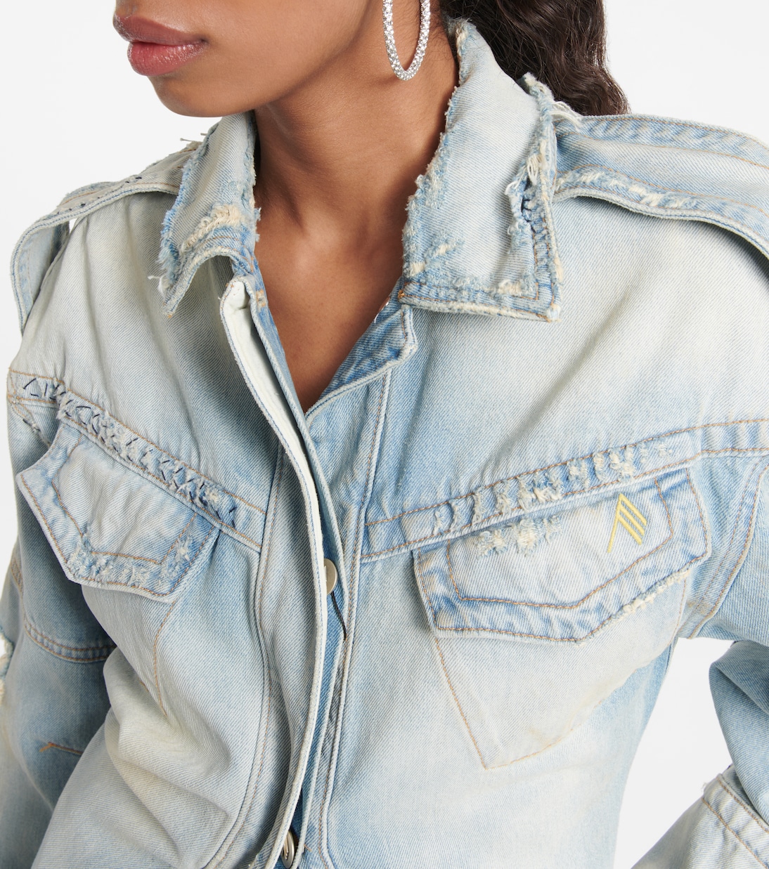 Distressed denim jacket | The Attico