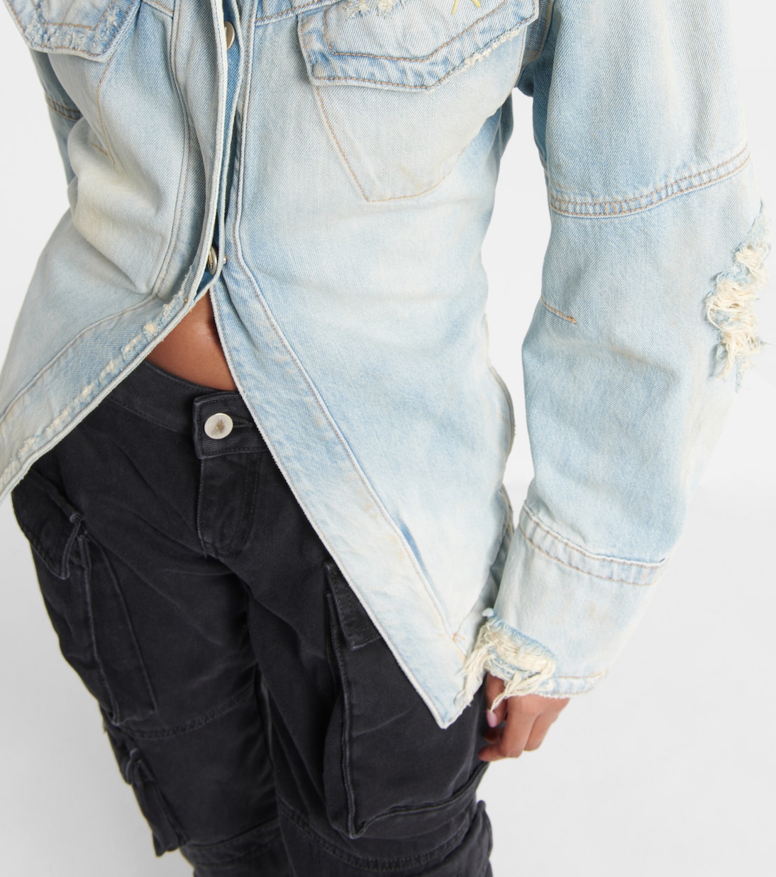 Distressed denim jacket | The Attico
