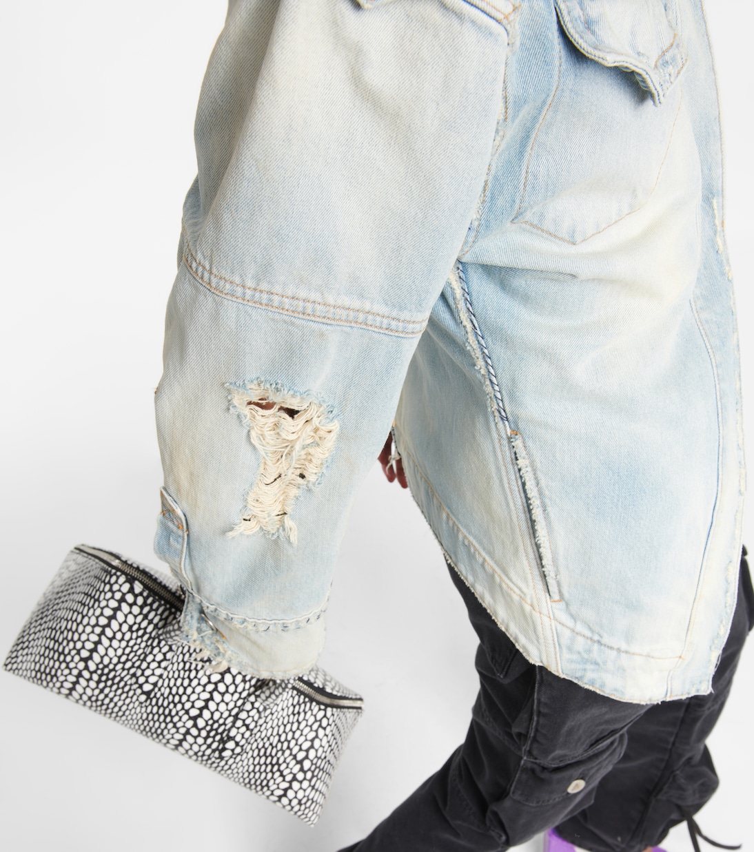 Distressed denim jacket | The Attico