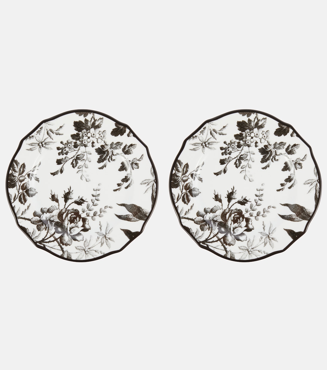 Herbarium set of 2 dessert plates | Gucci