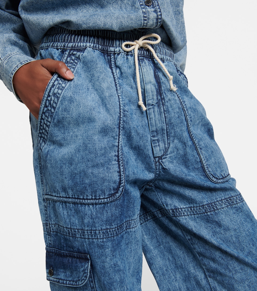 Gerade Hose Viamao aus Baumwoll-Chambray | Marant Etoile