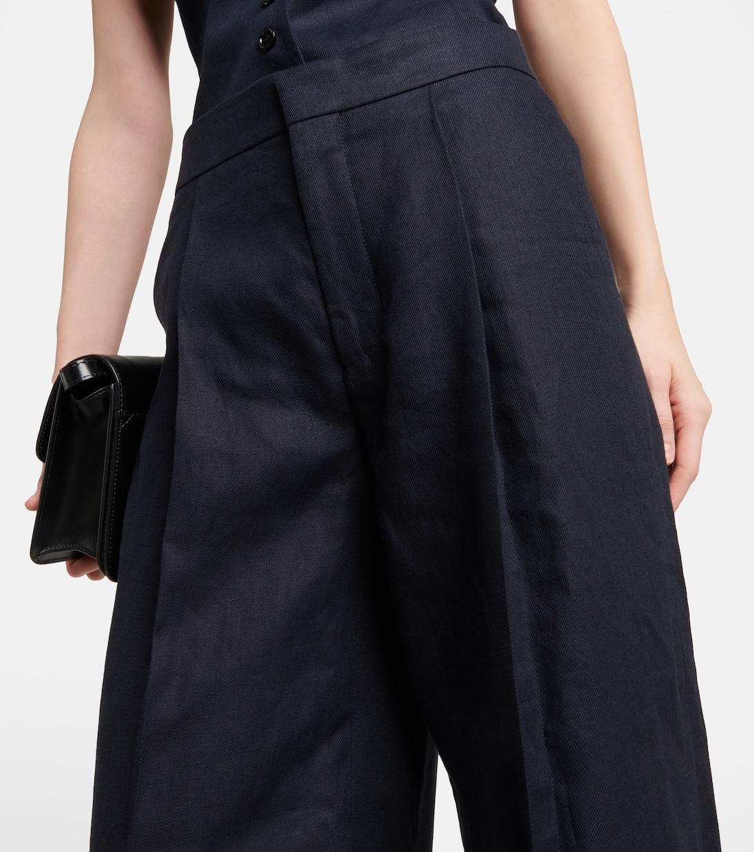 Weite Hose aus Leinen-Drill | Chloé
