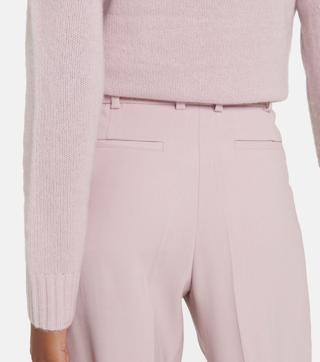 Buckley pleated wide-leg wool-blend pants | Joseph