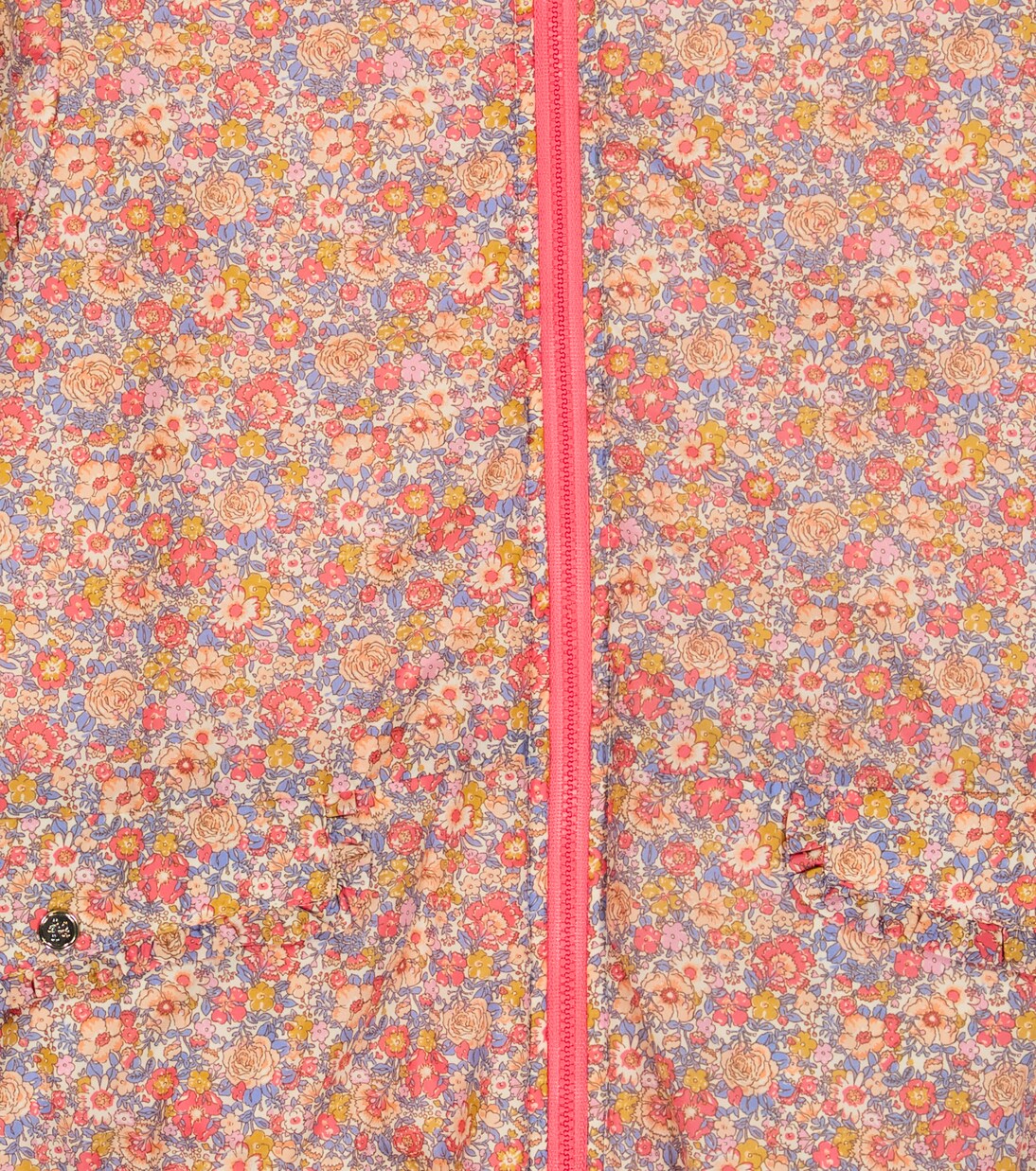 Chaqueta acolchada floral con capucha | Tartine et Chocolat