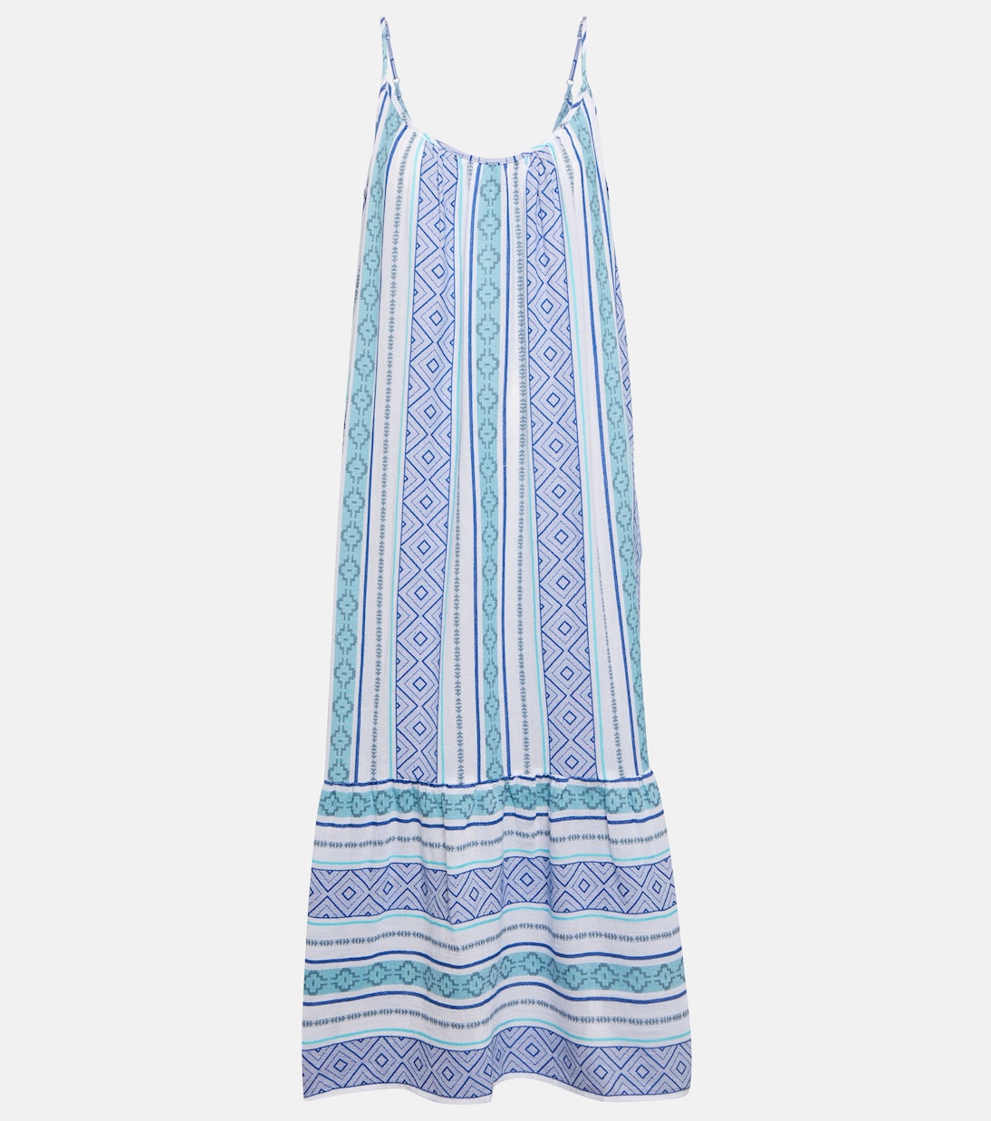 Lexy printed cotton midi dress | Velvet