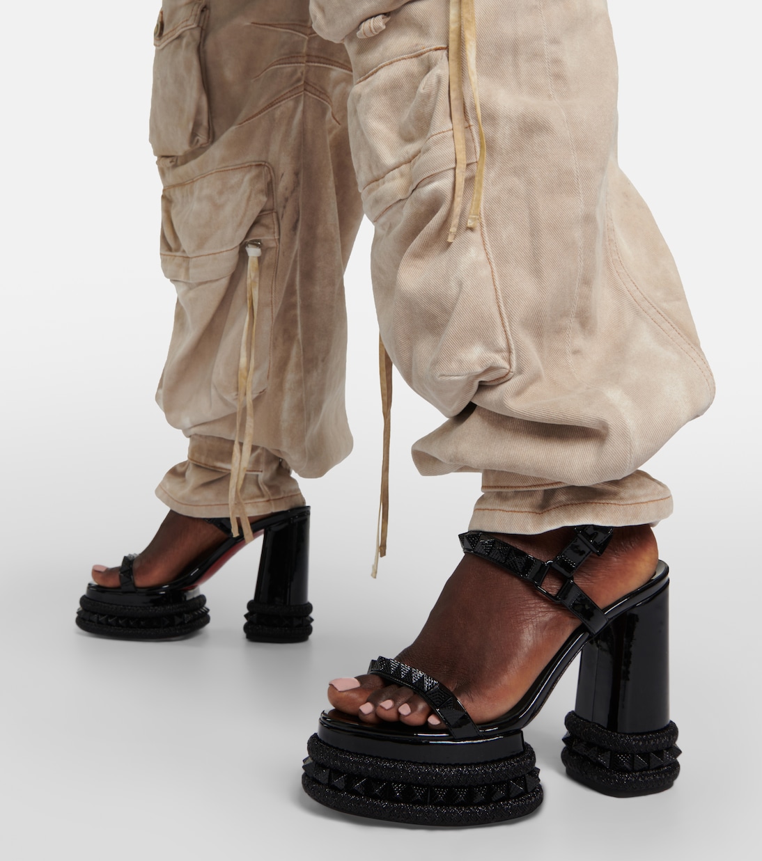 Sandali con plateau Superaclou in vernice | Christian Louboutin