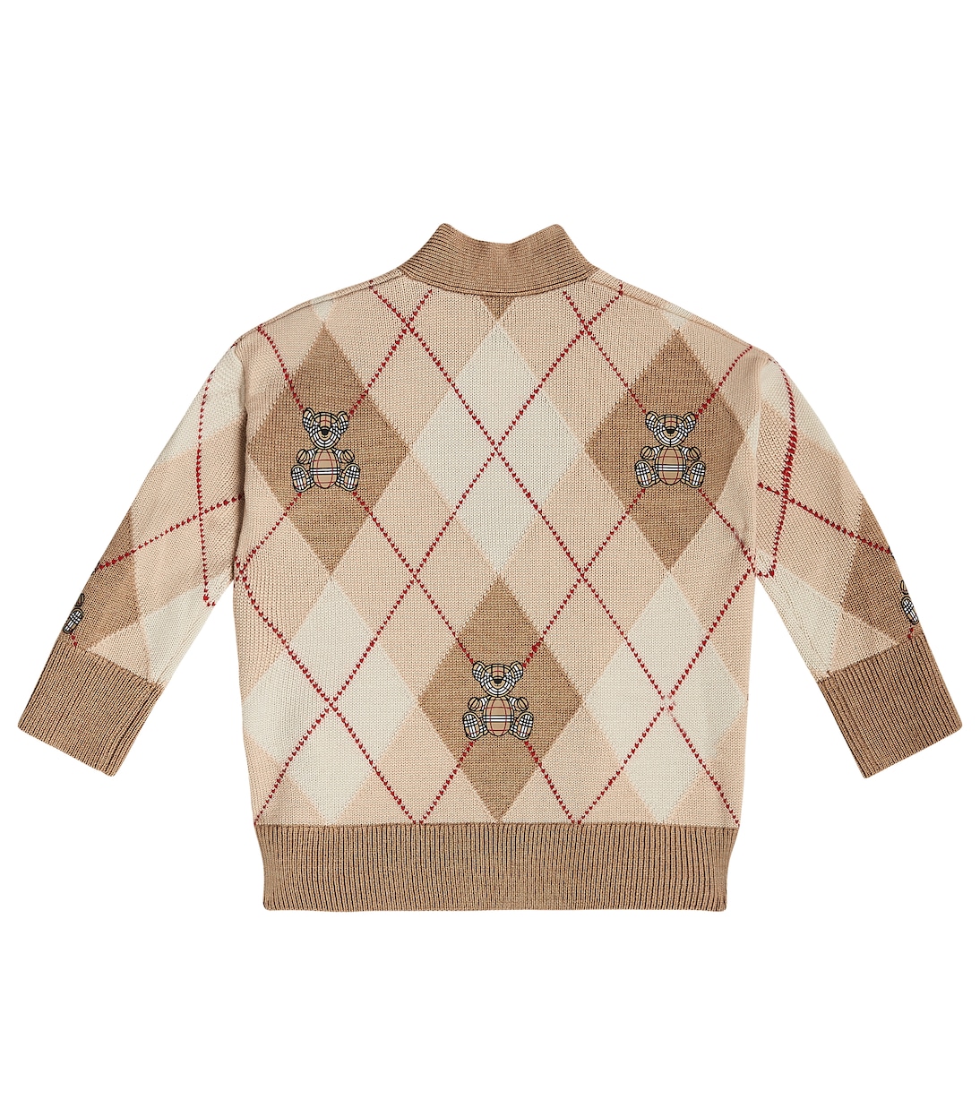 Baby - Cardigan Thomas Bear a rombi | Burberry Kids