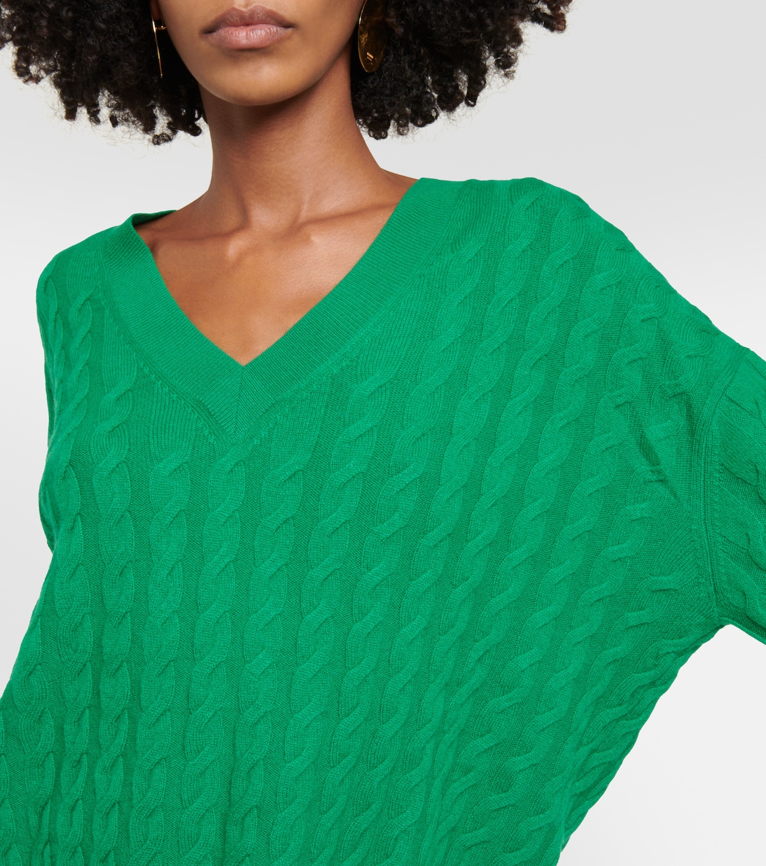 Jersey en punto trenzado de cachemir | Jardin des Orangers