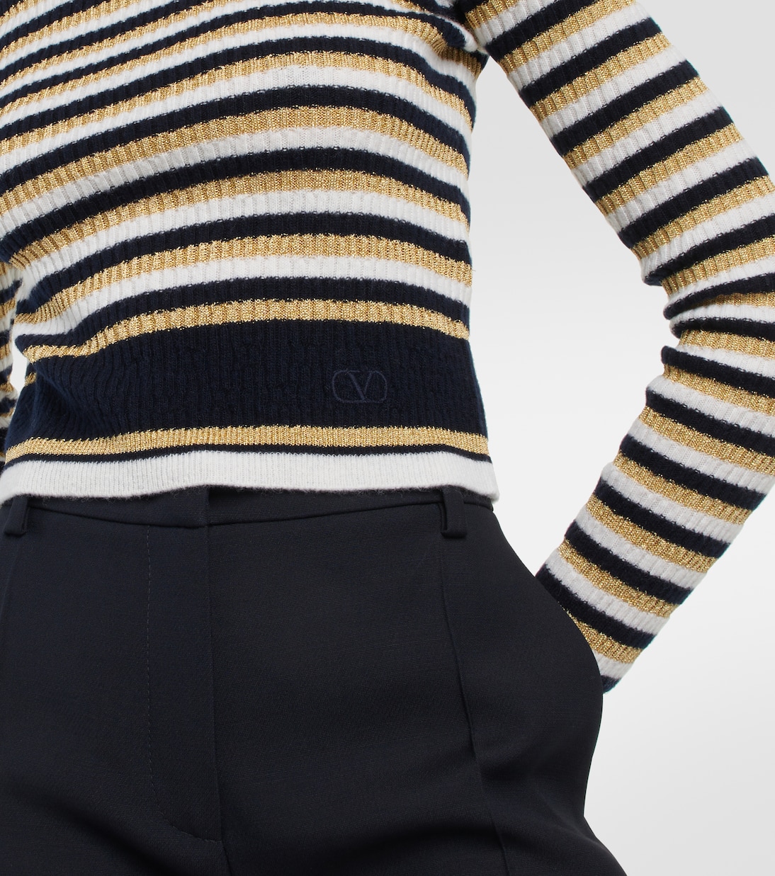 Pullover aus Wolle und Lurex® | Valentino