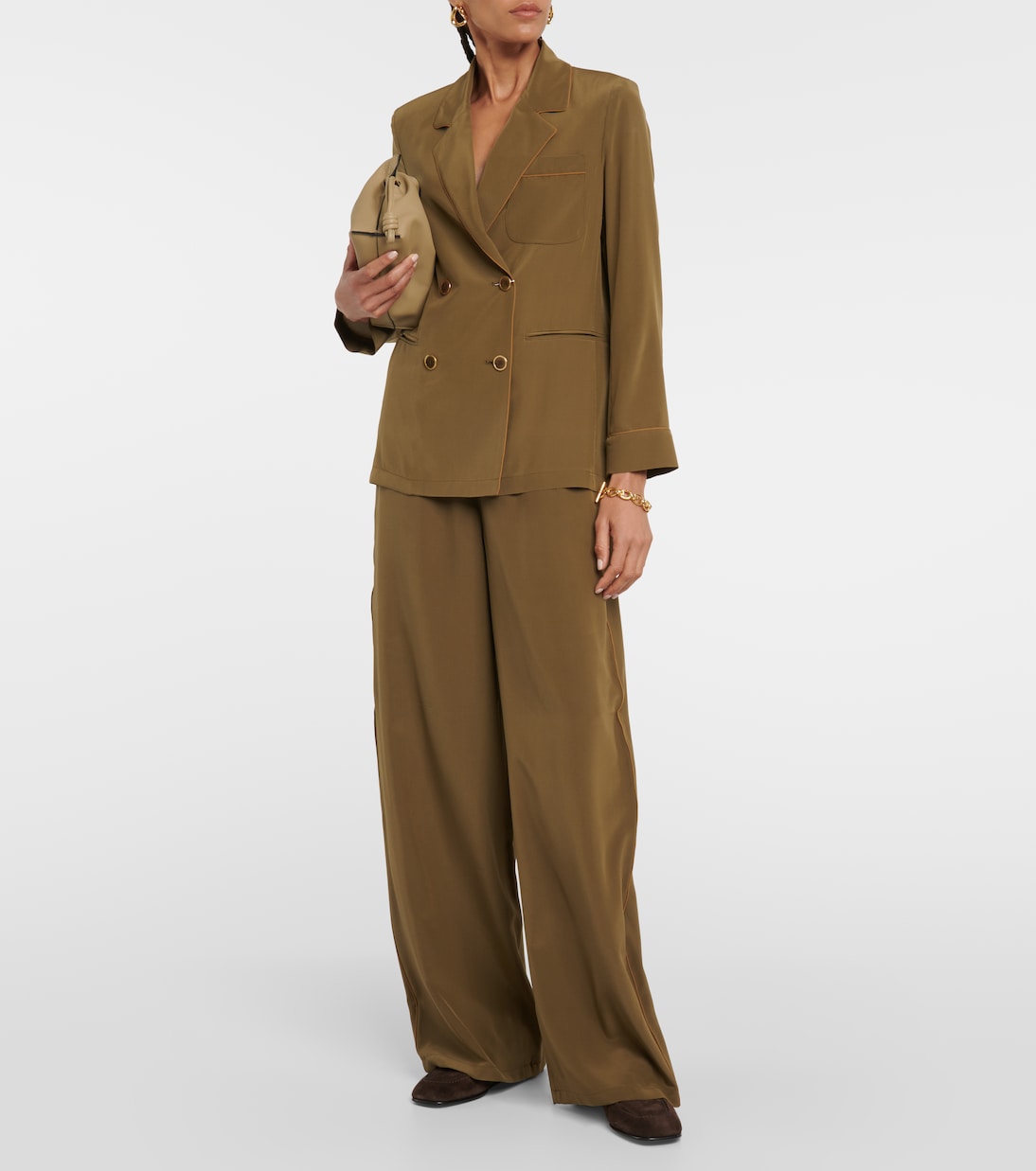 Pantalon ample Zigano en soie | Max Mara