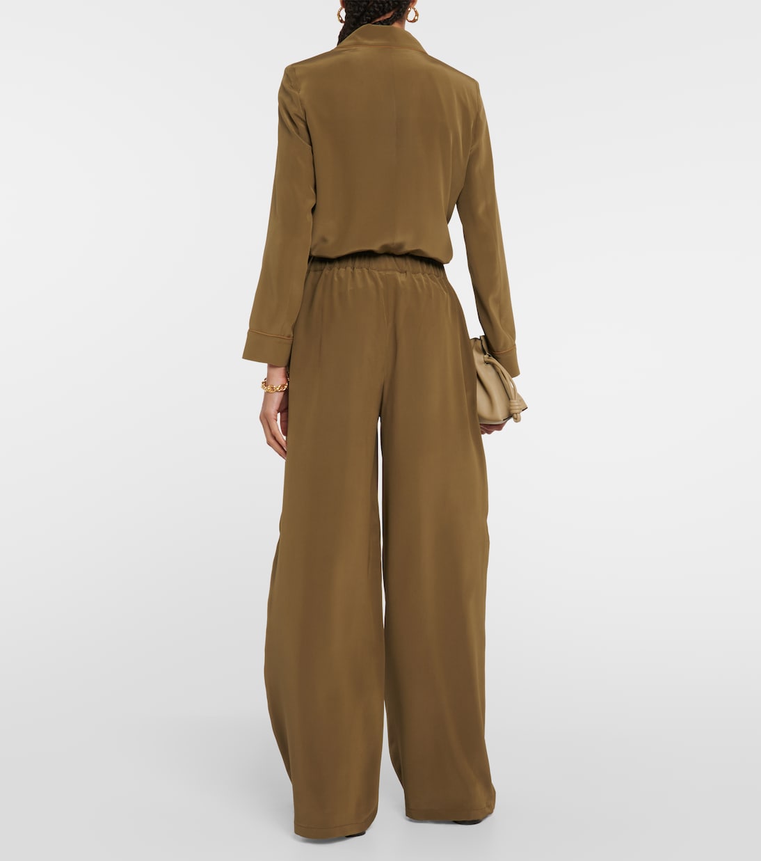 Pantalon ample Zigano en soie | Max Mara