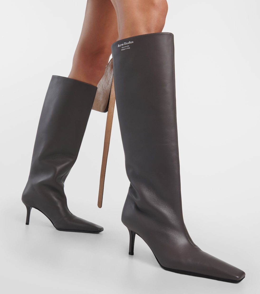 Acne flat boots shop