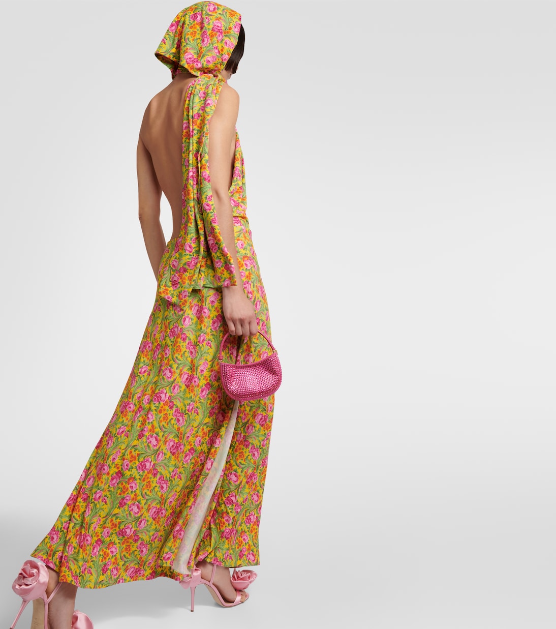 Robe longue à capuche et fleurs | Magda Butrym
