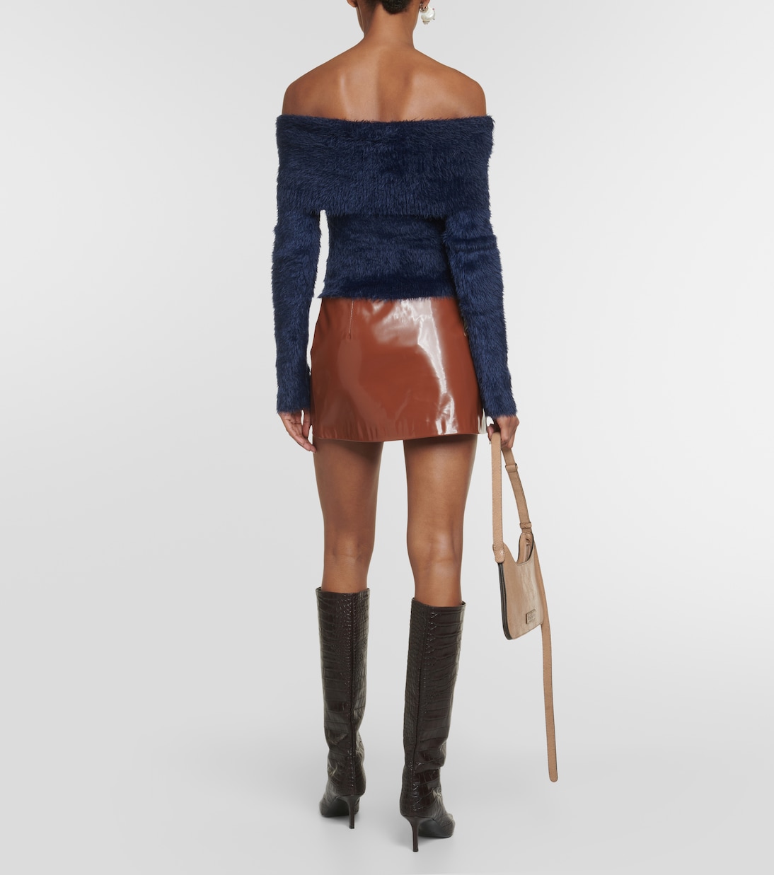 Jersey cropped con hombros descubiertos | Acne Studios
