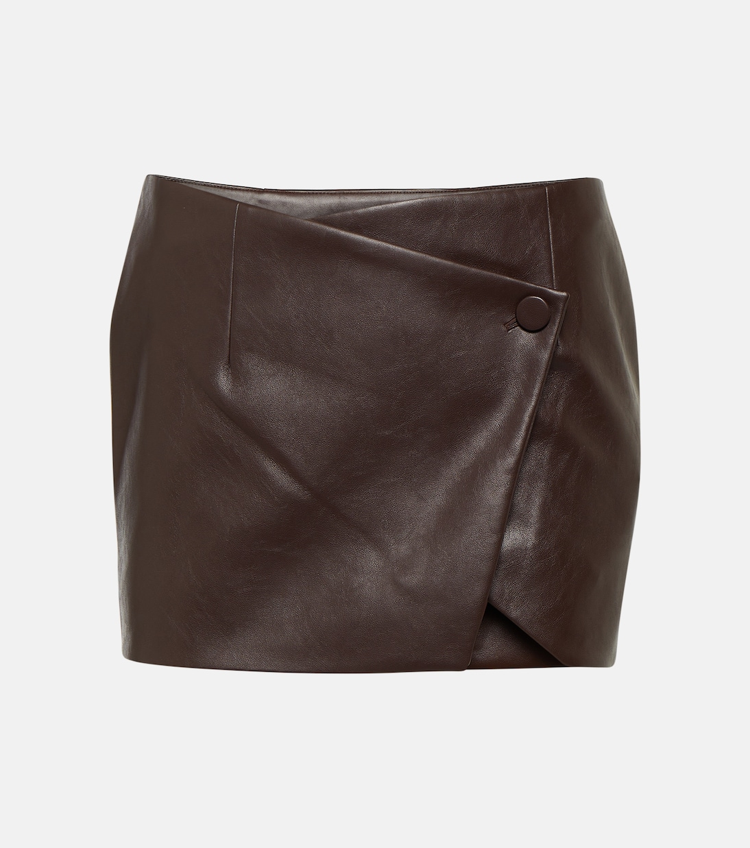 Mille faux leather wrap miniskirt | Aya Muse