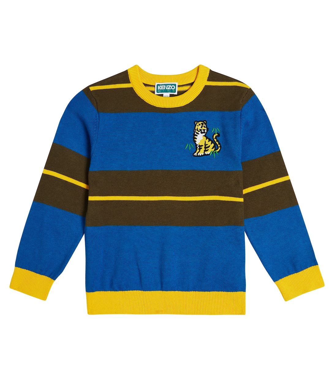 Jersey en mezcla de algodón a rayas | Kenzo Kids