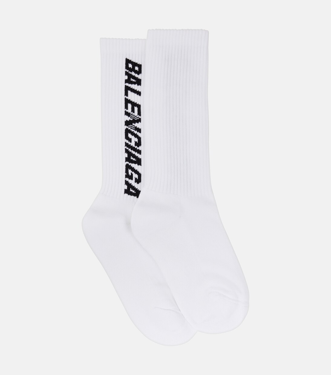 Logo cotton-blend socks | Balenciaga
