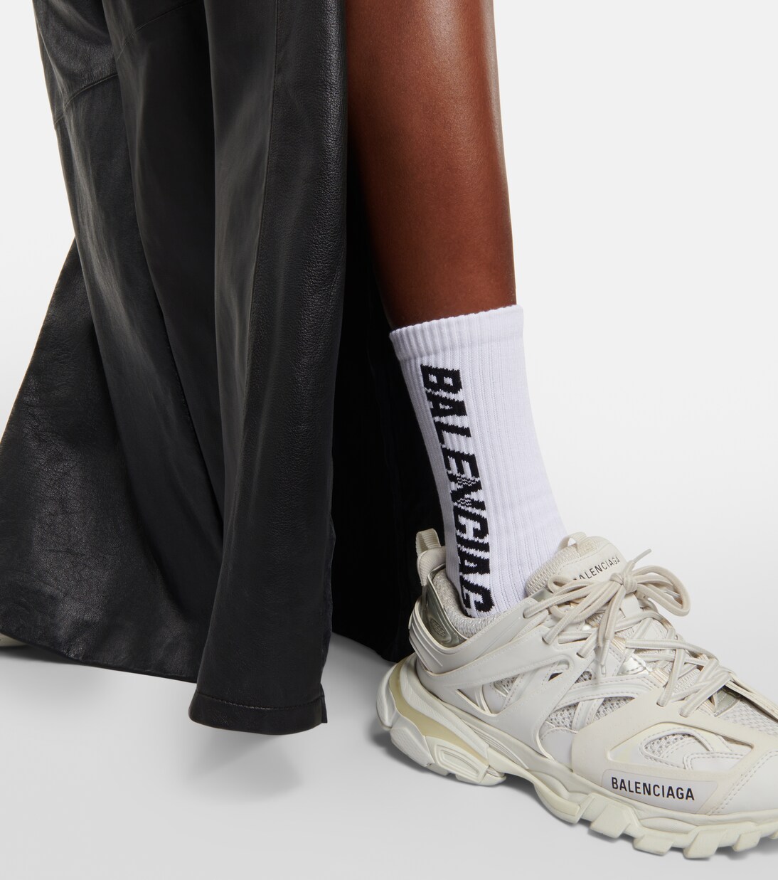 Logo cotton-blend socks | Balenciaga