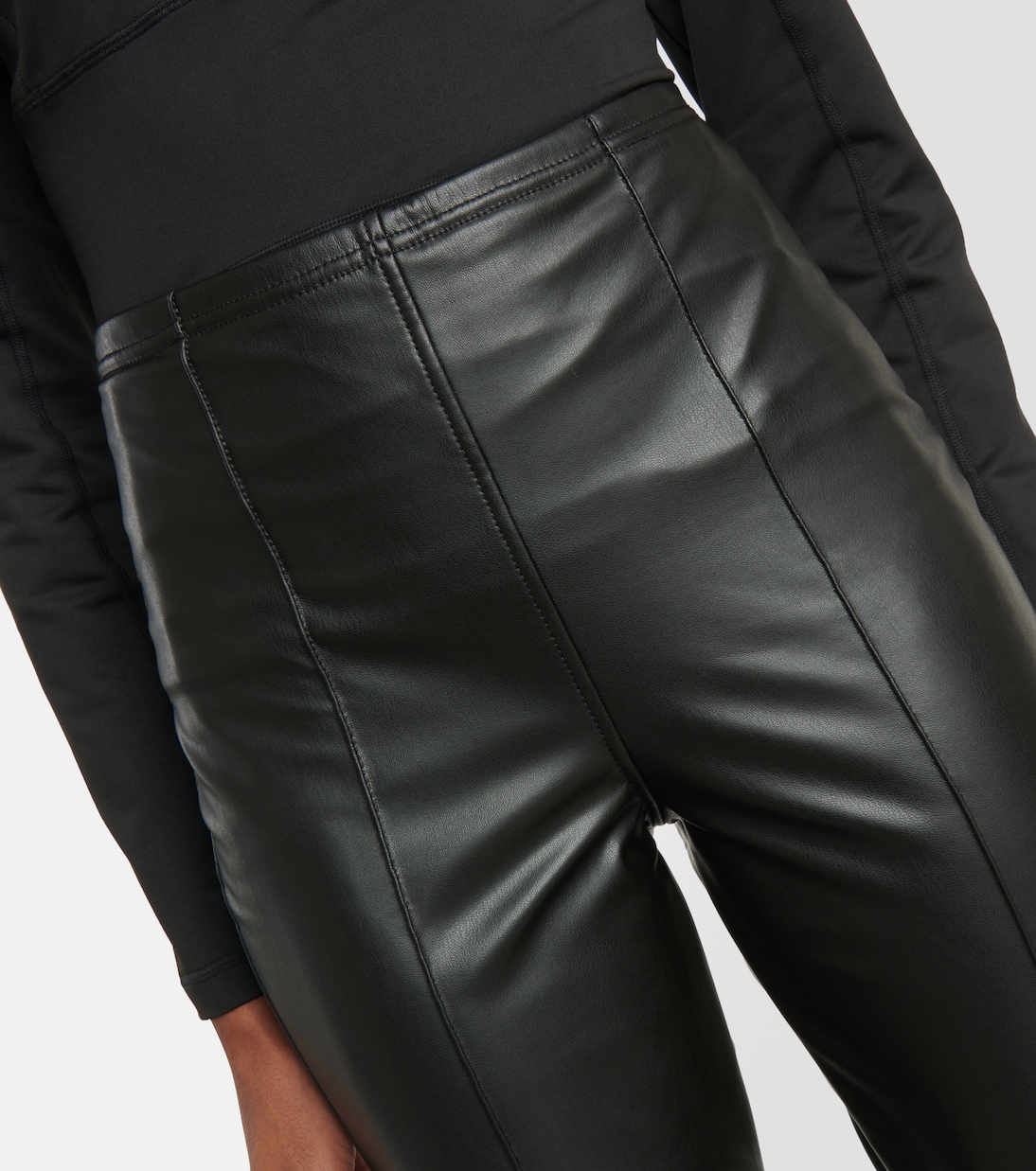 Pegaso faux leather leggings | Jet Set