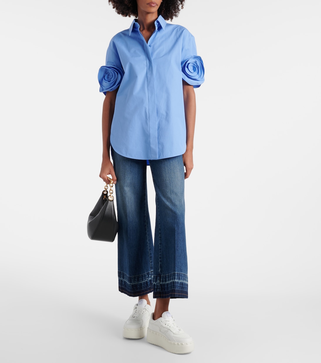 Freedots XL leather platform sneakers | Valentino Garavani