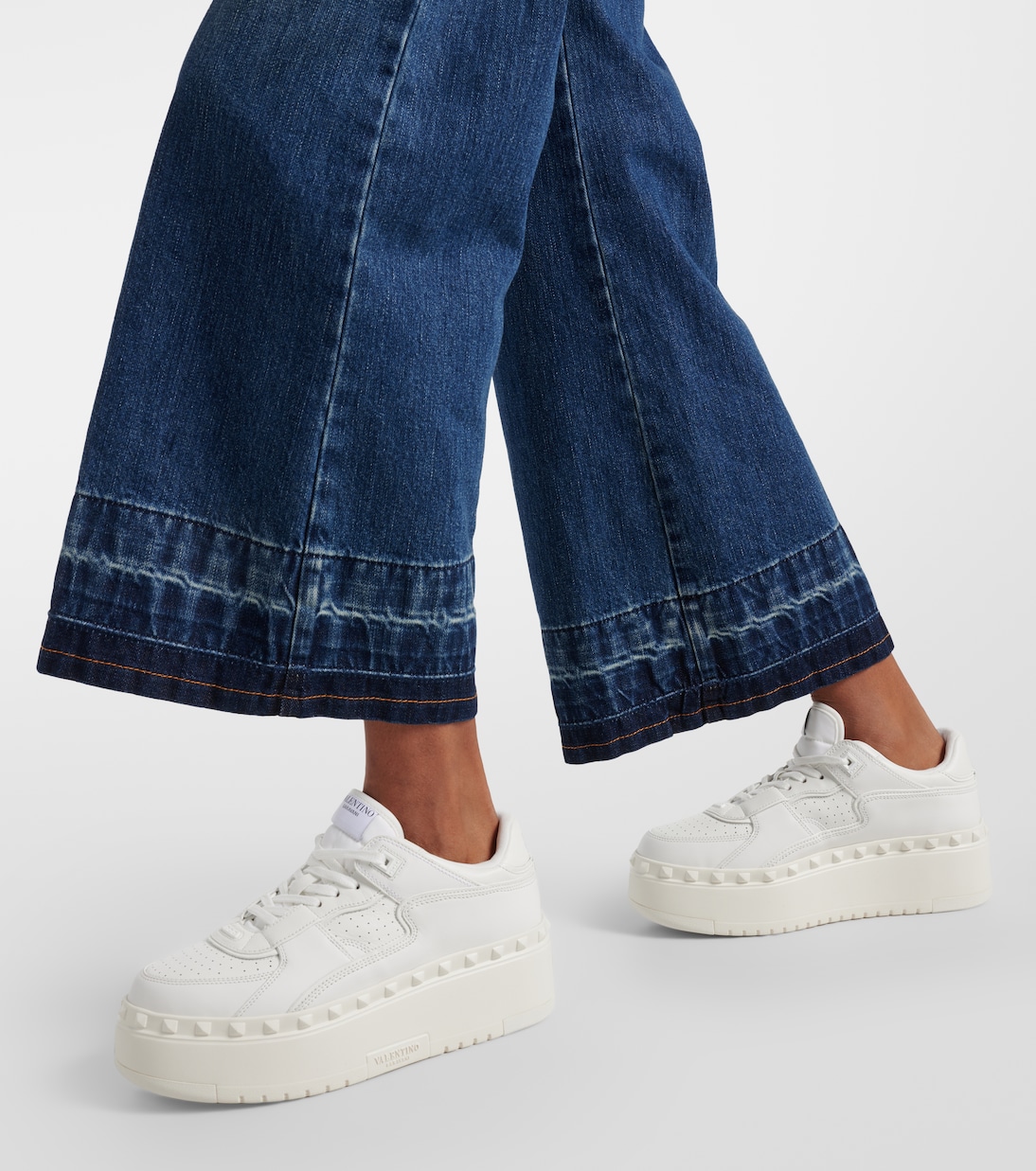 Freedots XL leather platform sneakers | Valentino Garavani