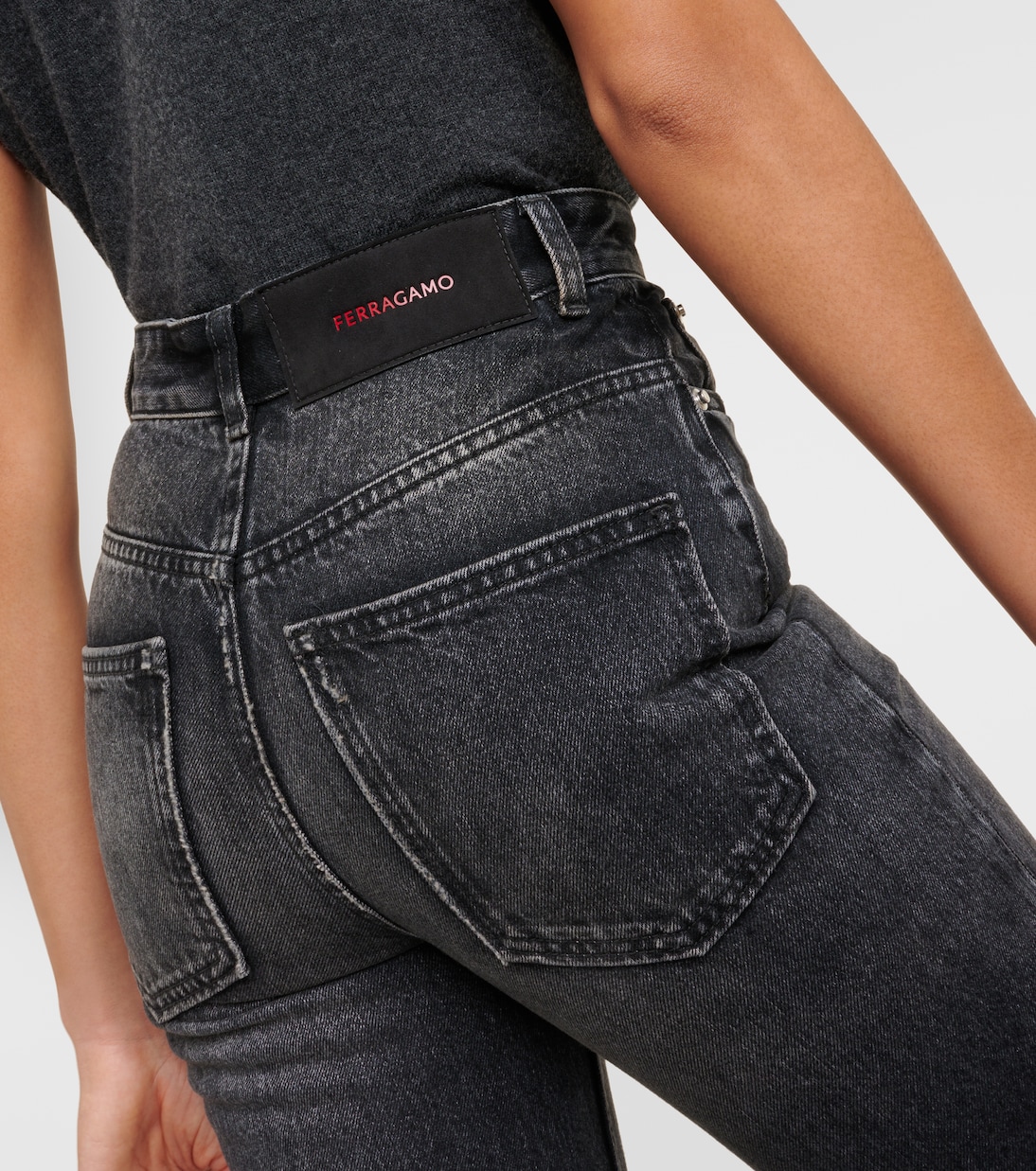 High-Rise Flared Jeans | Ferragamo