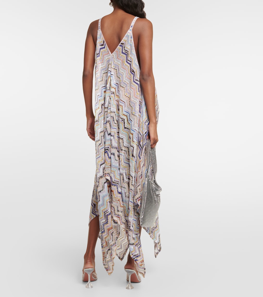 Zig Zag lamé beach dress | Missoni Mare