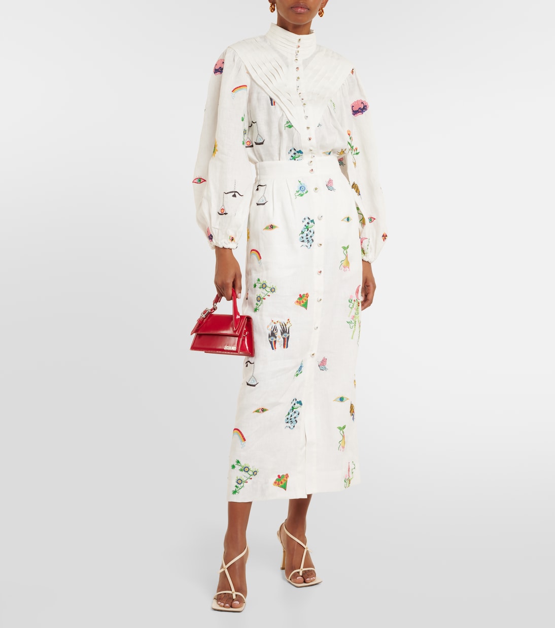 Blouse Atticus brodée en lin | Alémais