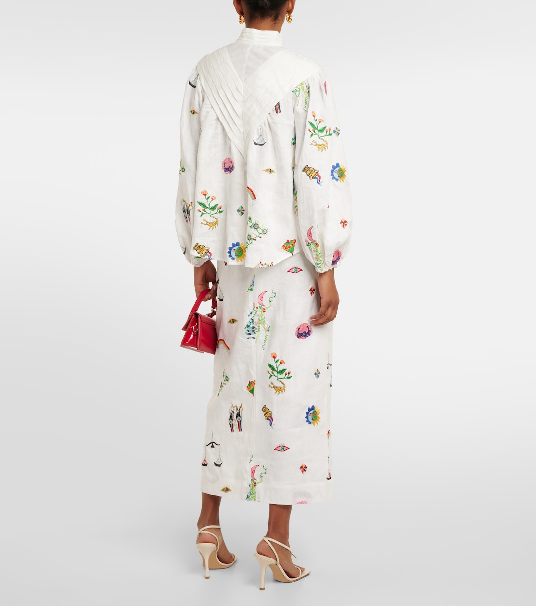 Blouse Atticus brodée en lin | Alémais