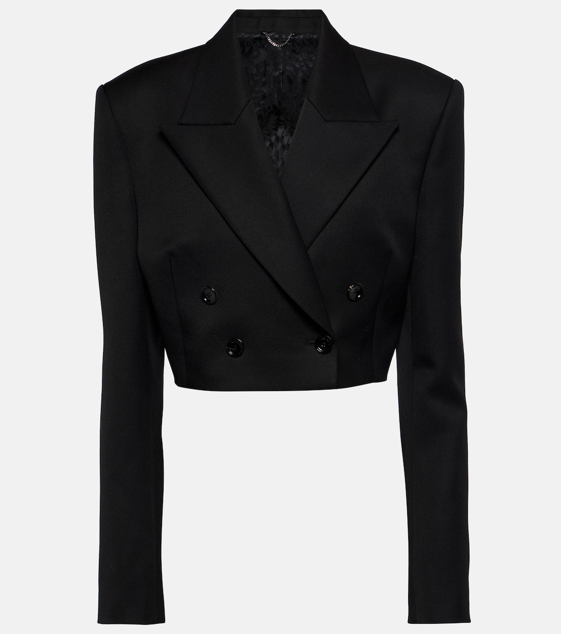 Double-breasted cropped wool blazer | Magda Butrym