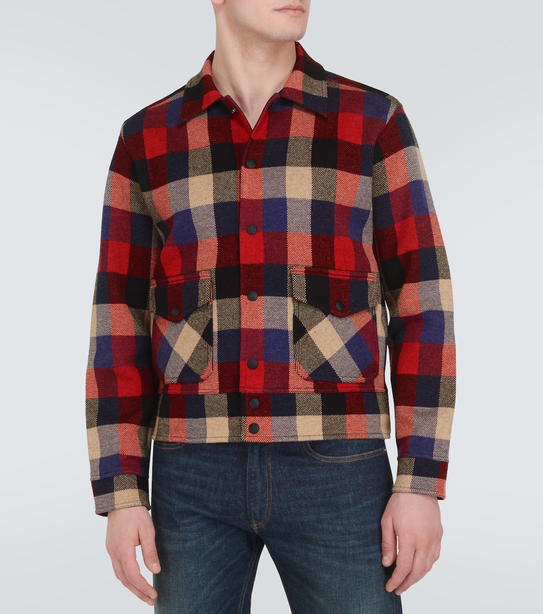 Chaqueta de lana a cuadros | RRL