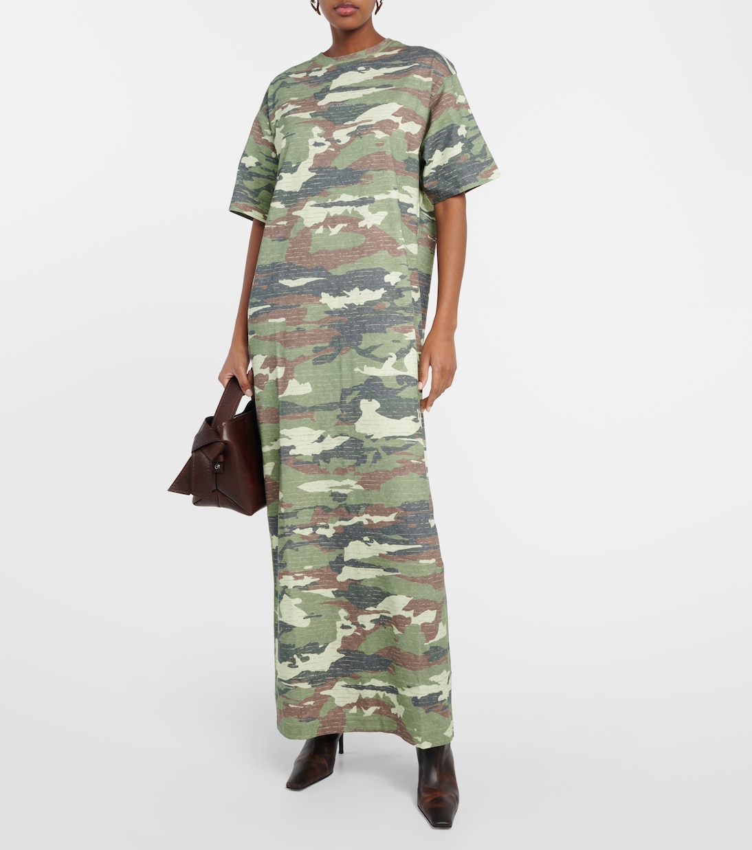 Edrass camouflage cotton maxi dress | Acne Studios