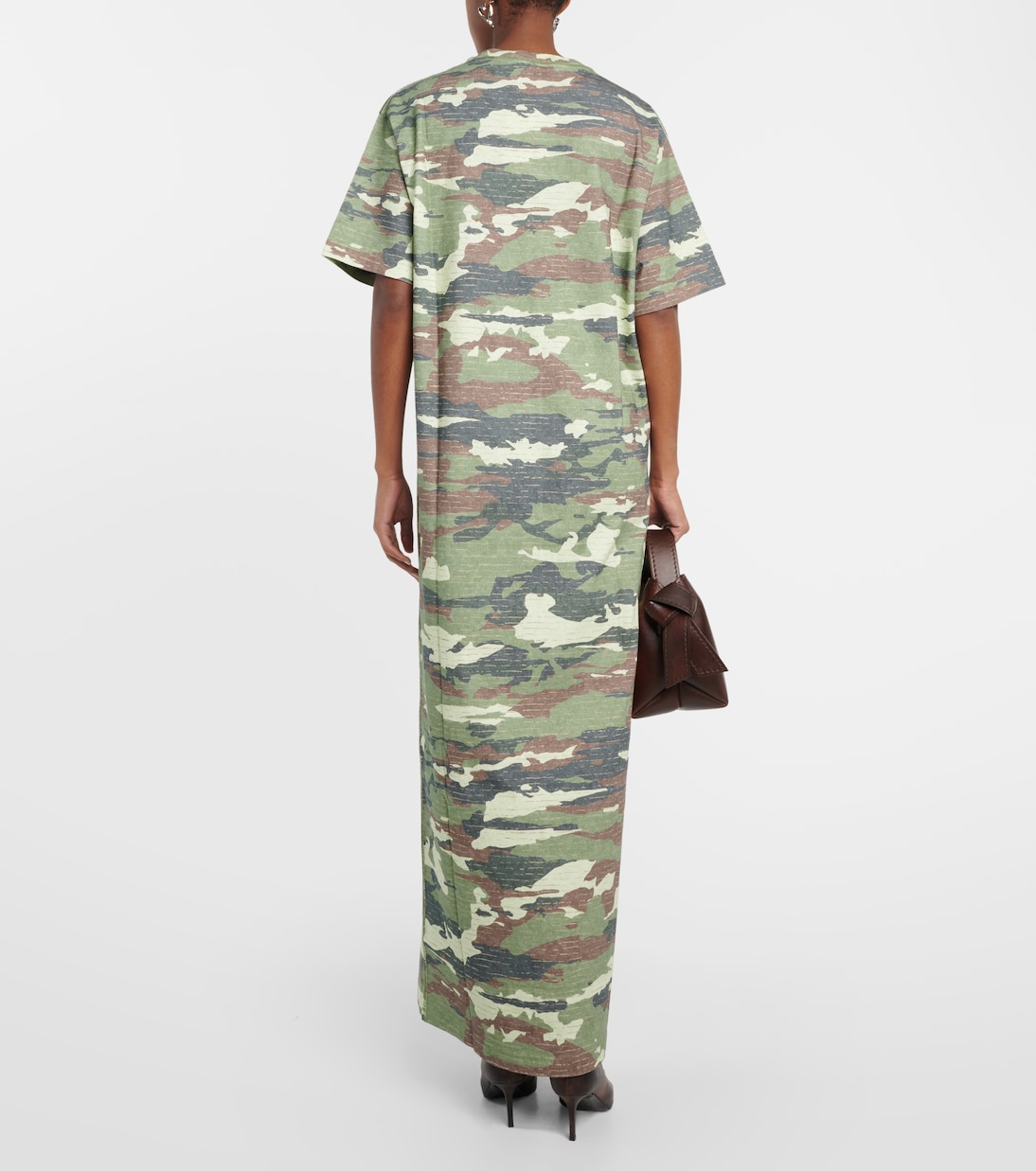 Edrass camouflage cotton maxi dress | Acne Studios