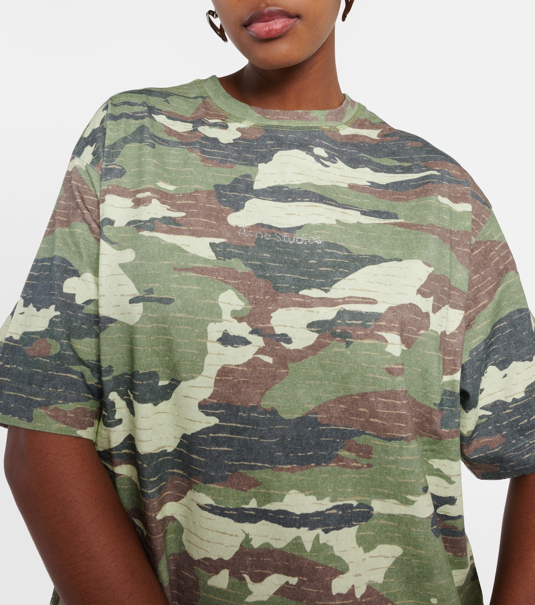 Edrass camouflage cotton maxi dress | Acne Studios