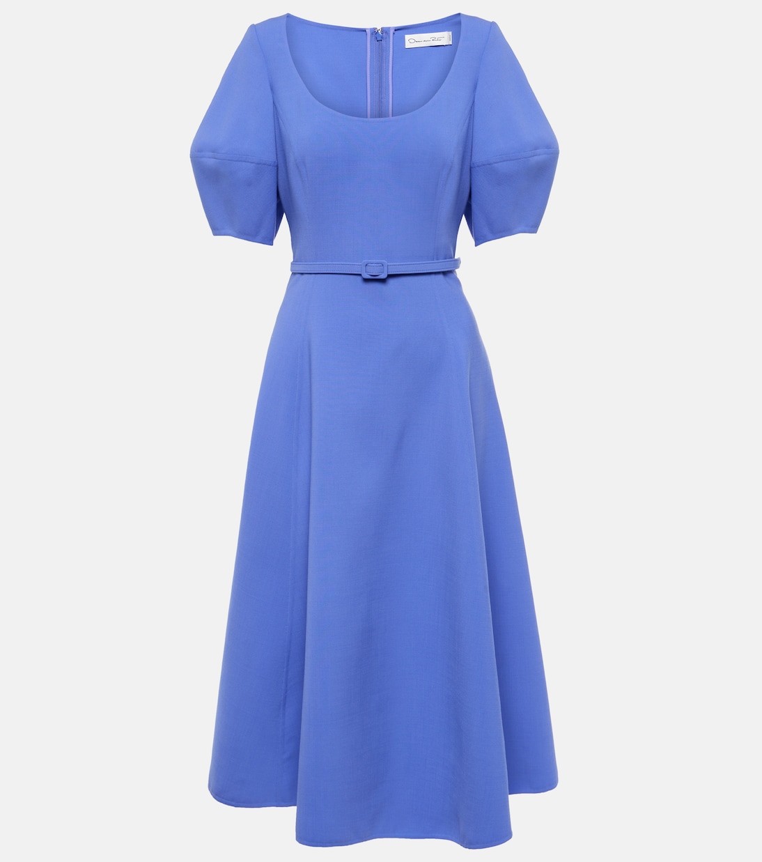 Robe midi en laine mélangée | Oscar de la Renta