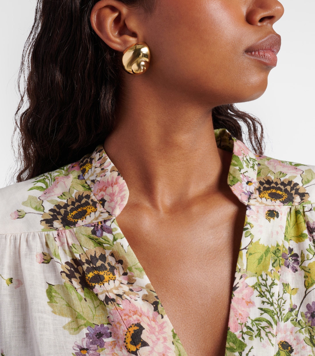 Boucles d'oreilles Natica en plaqué or 18 ct | Jennifer Behr